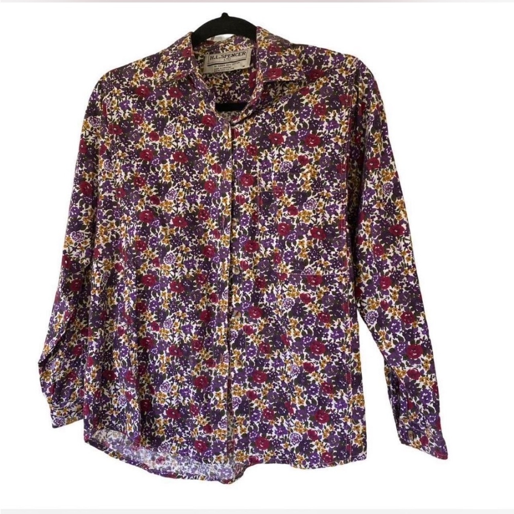 Vintage H.L. Spencer Button-Up Floral Shirt